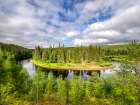Finland, Kuusamo, Oulanka National Park. Oulanka river. Art Print